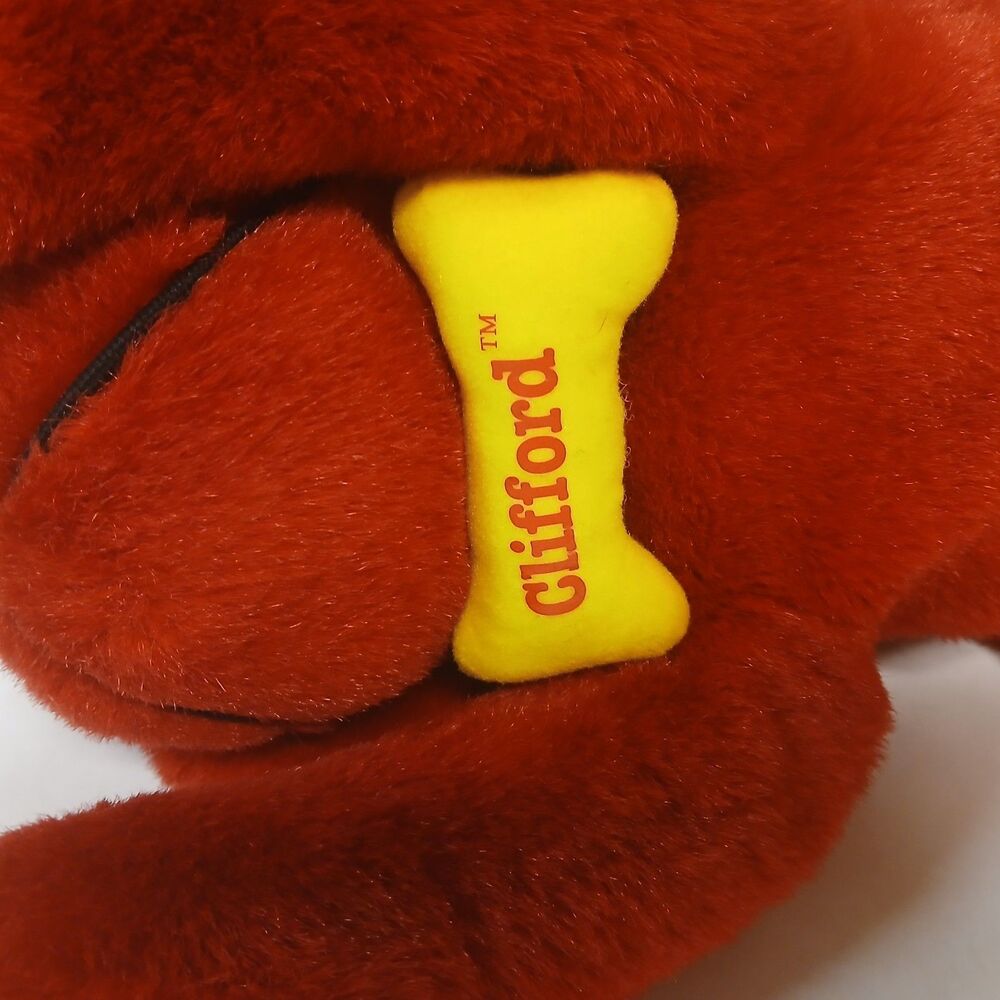 Scholastic 20” CLIFFORD BIG RED DOG Stuffed Plush Animal Floppy Lying Puppy Toy - Picture 7 of 14